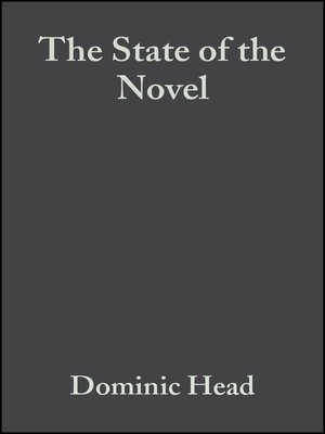 cover image of The State of the Novel